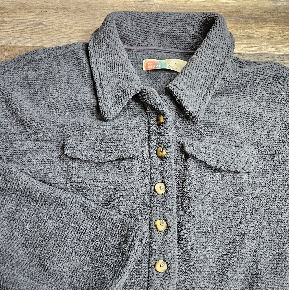 Free People FP Beach Ride or Die Jumper Smokey Navy Blue XS - Picture 4 of 12